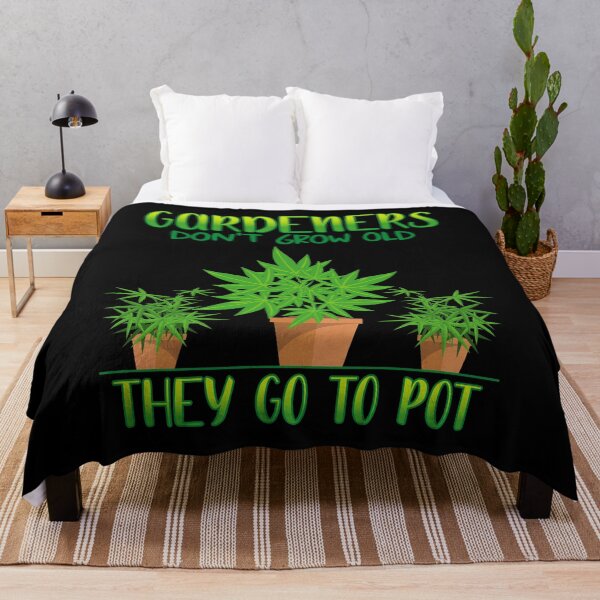 Item preview, Funny Gardening Quote for Retired Gardeners That Smoke Pot designed and sold by phoxydesign.