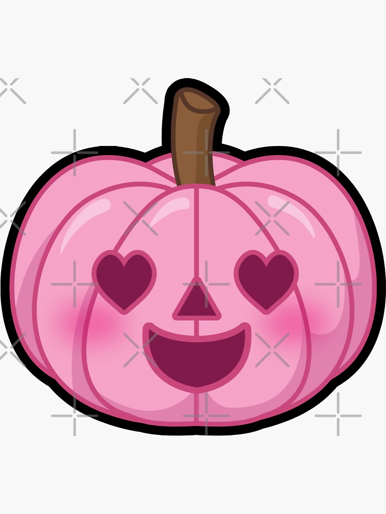 "pink pumpkin" Sticker by ShipsinParadise | Redbubble