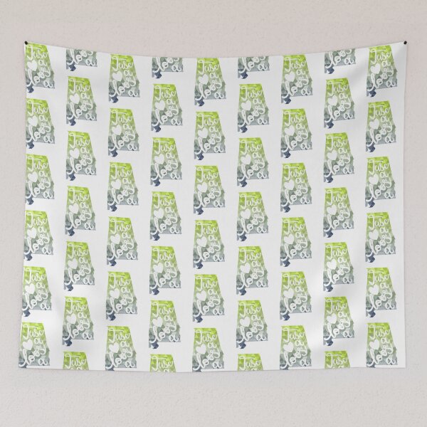 Item preview, Tuscaloosa Alabama Map Green and Blue designed and sold by candhdesigns.