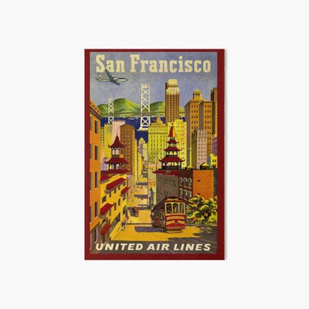 Artikel-Vorschau von UNITED AIRLINES; Fliegen Sie nach San Francisco Print, designt und verkauft von posterbobs.