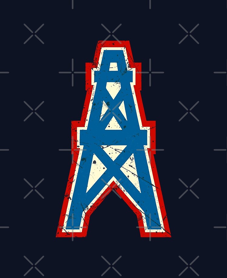 Houston Oilers Team Oil Pumpjack Logo Lightweight Sweatshirt for