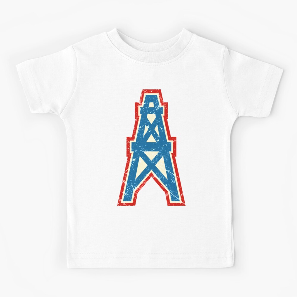 Houston Oilers Team Oil Pumpjack Logo | Kids Pullover Hoodie