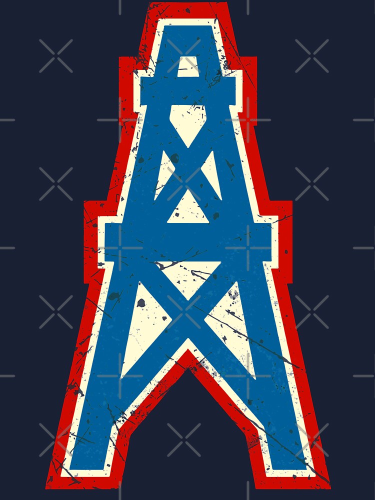 Houston Oilers Team Oil Pumpjack Logo Kids T-Shirt for Sale by