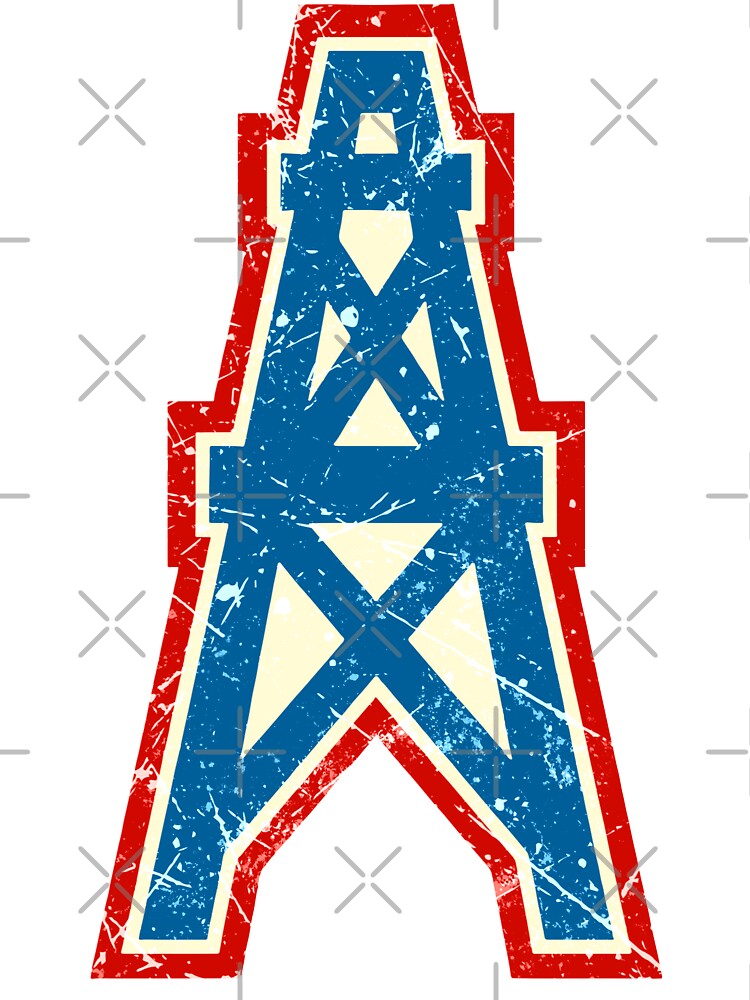 Houston Oilers Team Oil Pumpjack Logo Kids T-Shirt for Sale by