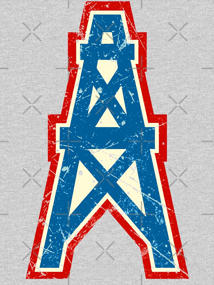 Houston Oilers Team Oil Pumpjack Logo by quark