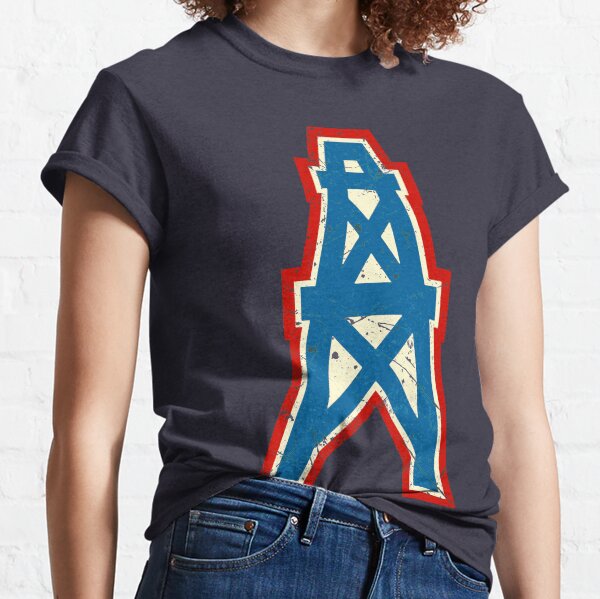 Houston Oilers Team Oil Pumpjack Logo Classic T-Shirt