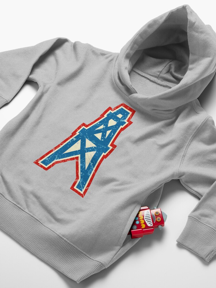 Alternate view of Houston Oilers Team Oil Pumpjack Logo Toddler Pullover Hoodie