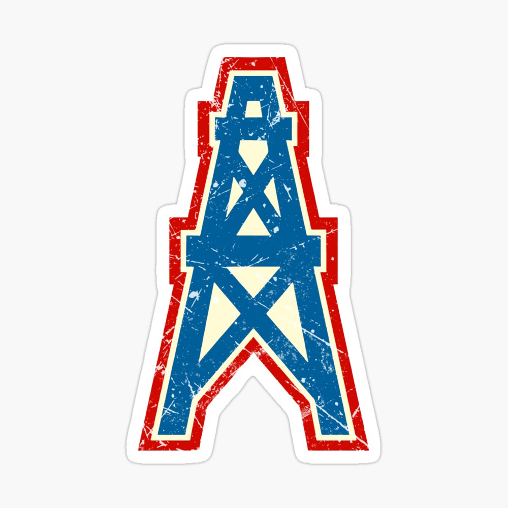 Houston Oilers Team Oil Pumpjack Logo Magnet for Sale by quark