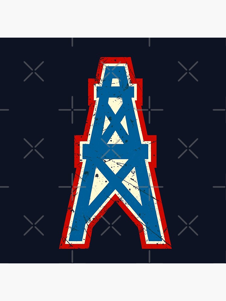 Houston Oilers Team Oil Pumpjack Logo Lightweight Hoodie for Sale by quark