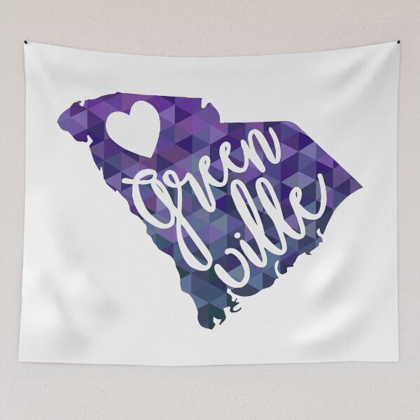 Item preview, Greenville South Carolina Map designed and sold by candhdesigns.