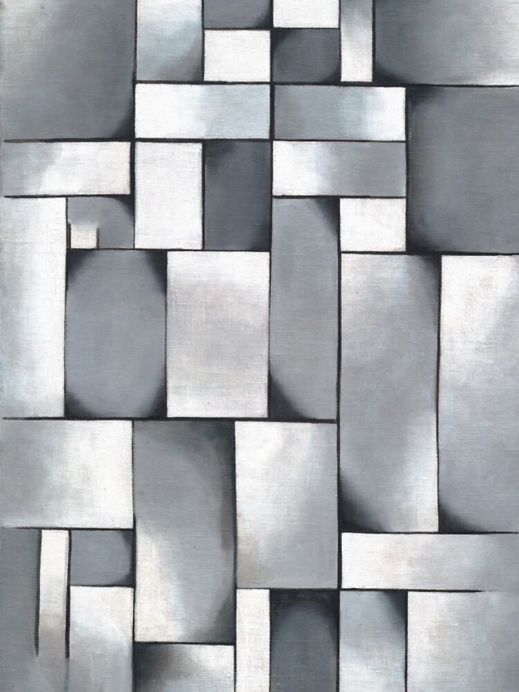 Thumbnail 5 of 5, iPhone Case, Composition in Gray: Rag Time (High Resolution), van Doesburg designed and sold by Rolodex.