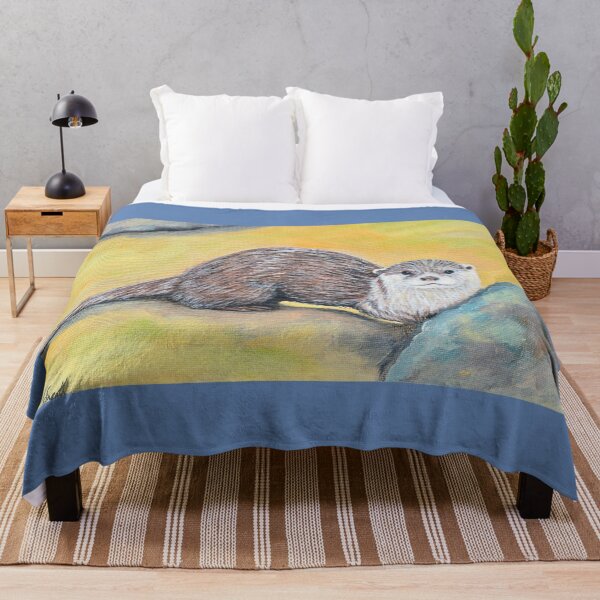 Item preview, Curious Otter Painting designed and sold by Art by Kirsten Sneath.
