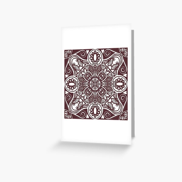 Zentangle Lady in Disguise Greeting Card