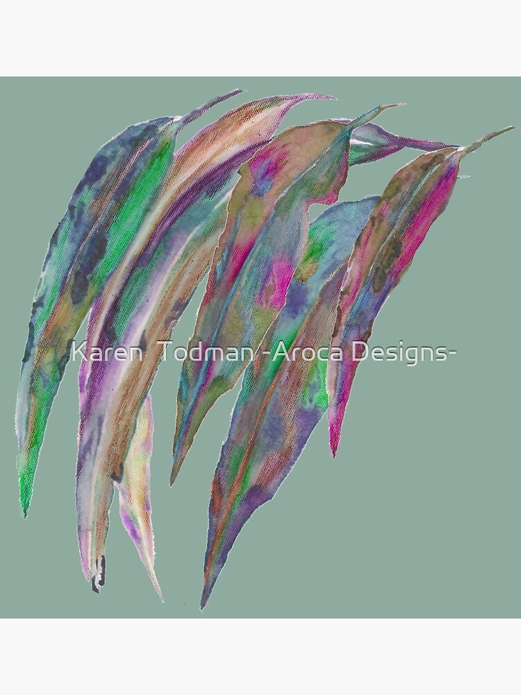 "Abstract gum leaves " Art Print for Sale by KTodman Redbubble