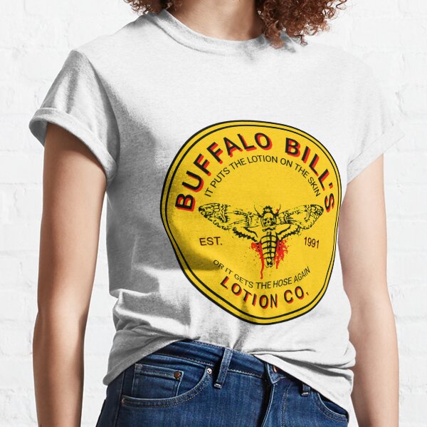 Hippie Runner Buffalo Bill's Body Lotion It Rubs The Lotion on It's Skin or Else It Gets The Hose Again Baseball Tee / X-Large