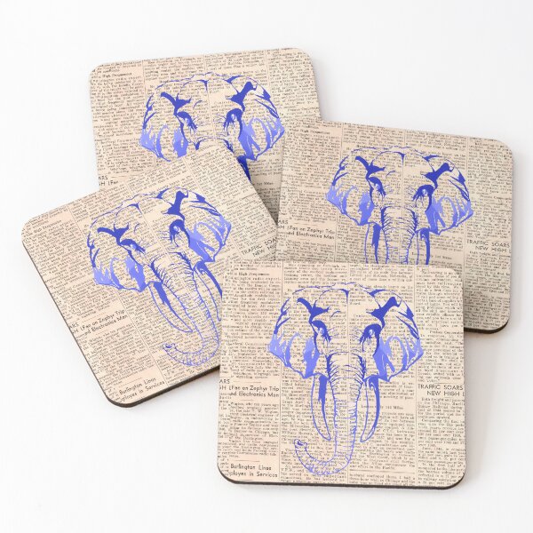 Item preview, Blue elephant news designed and sold by Karen  Todman -Aroca Designs-.