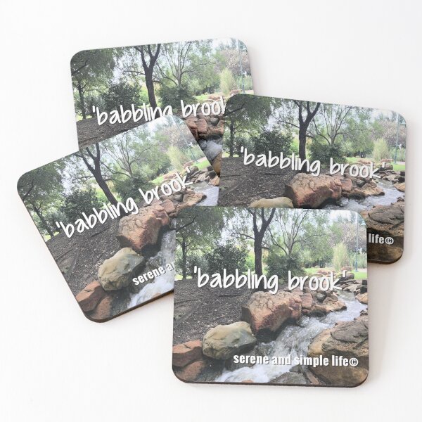 Item preview, babbling brook accent pillow designed and sold by sayitdisplayit.