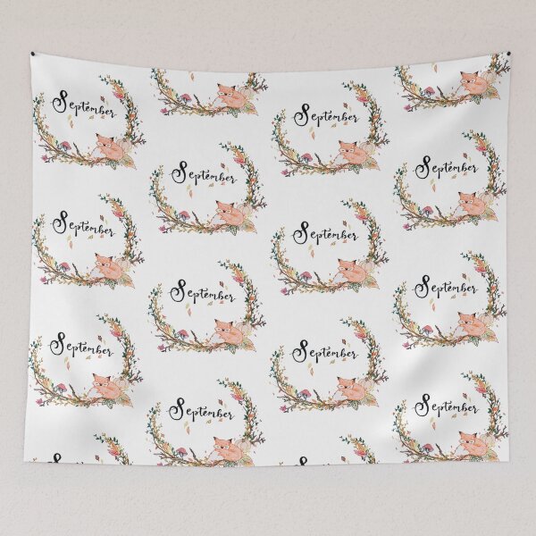 Item preview, september fall wreath border designed and sold by OddityArts.