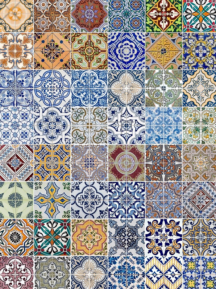 Set of 48 ceramic tiles patterns by homydesign