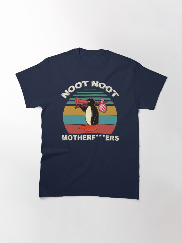 Imagen 3 de 7, Camiseta clásica con la obra Noot Noot Pingu Shirt Funny Pingu Meme Gift, Pingu Noot Noot Motherf, diseñada y vendida por GreenSplash.