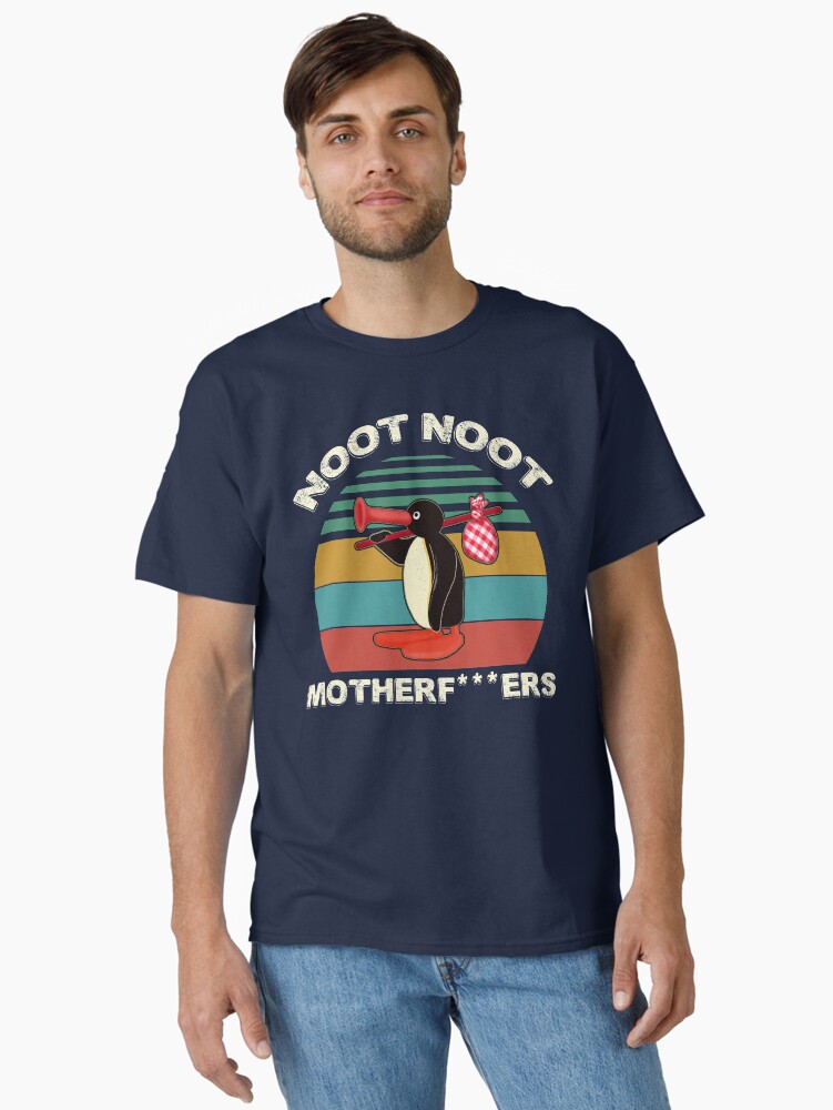 Imagen 1 de 7, Camiseta clásica con la obra Noot Noot Pingu Shirt Funny Pingu Meme Gift, Pingu Noot Noot Motherf, diseñada y vendida por GreenSplash.