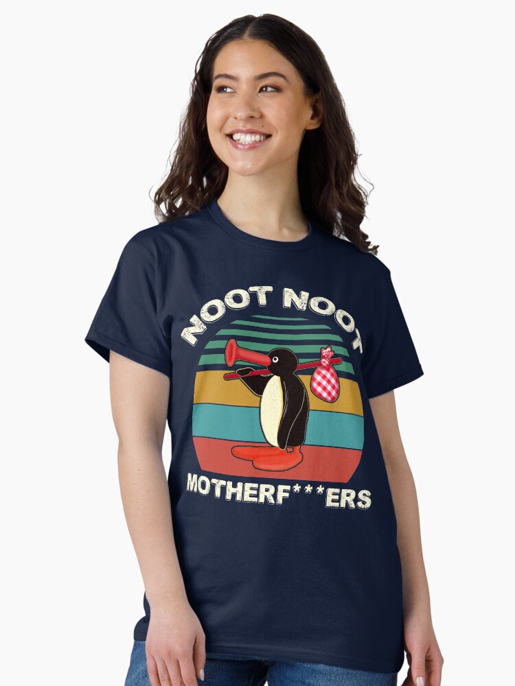 Imagen 2 de 7, Camiseta clásica con la obra Noot Noot Pingu Shirt Funny Pingu Meme Gift, Pingu Noot Noot Motherf, diseñada y vendida por GreenSplash.