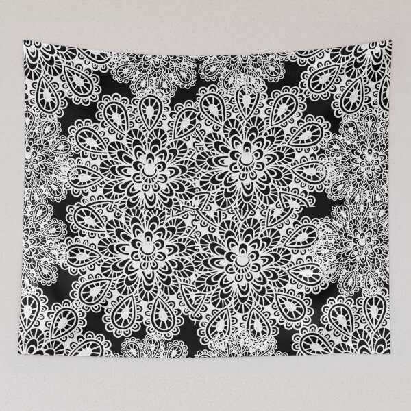 Item preview, black and white Mandala designed and sold by Nora Gad.
