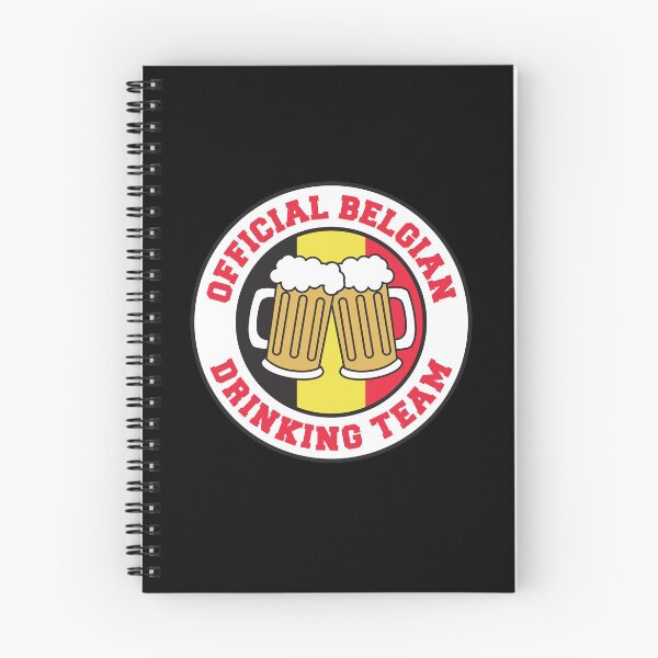 Item preview, Official Belgian Drinking Team Featuring Flag Of Belgium And Beers designed and sold by jaycartoonist.