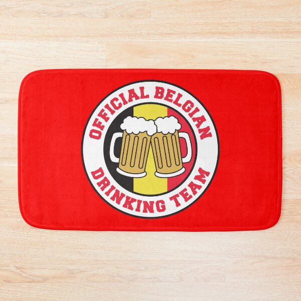Item preview, Official Belgian Drinking Team Featuring Flag Of Belgium And Beers designed and sold by jaycartoonist.