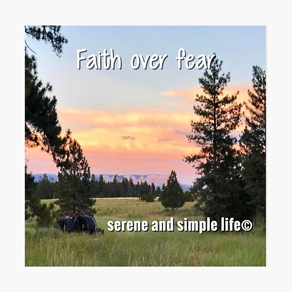 Item preview,  Faith over fear accent pillow designed and sold by sayitdisplayit.