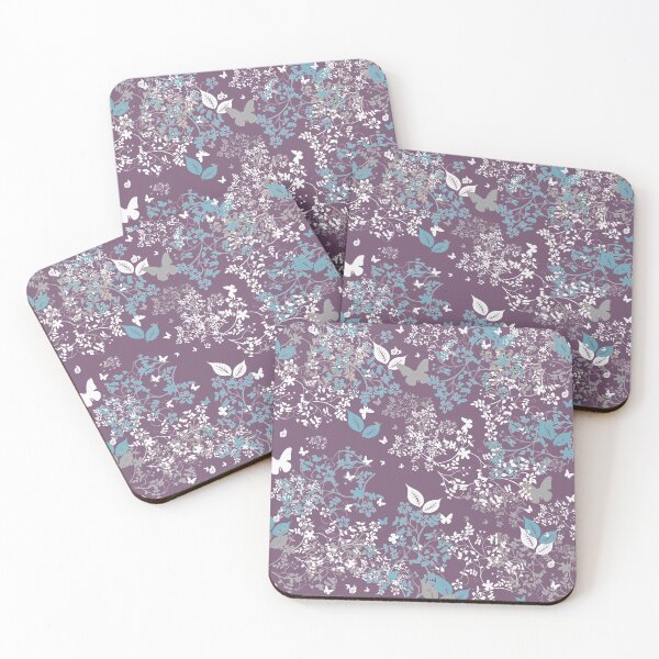 Item preview, Purple  floral pattern  designed and sold by Nora Gad.