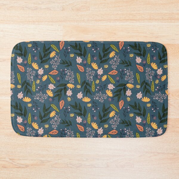 Item preview, Blue Floral Repeat Pattern designed and sold by misnamedplants.