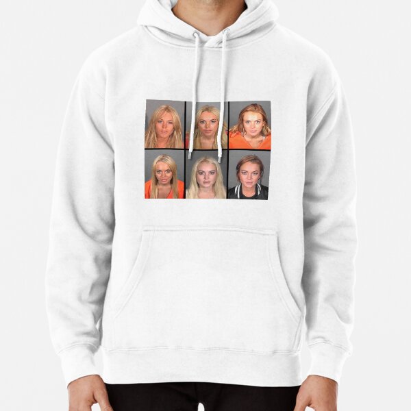 LINDSAY LOHAN MUGSHOTS Pullover Hoodie