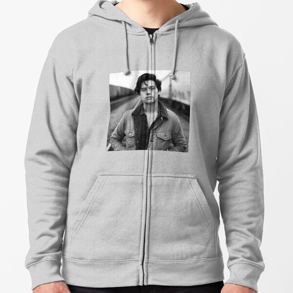 COLE SPROUSE BLANCO Y NEGRO Sudadera con capucha y cremallera