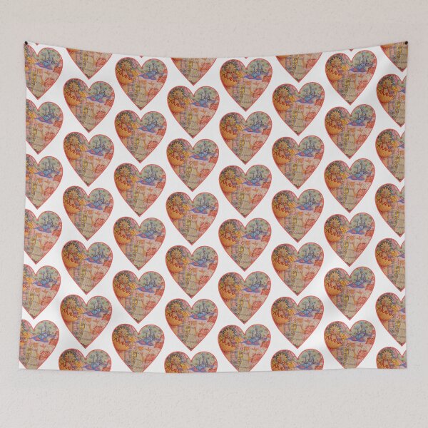 Item preview, Trippy Forest Heart Print! designed and sold by The Rage Garden.