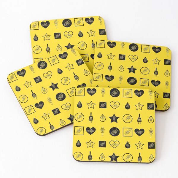Item preview, Plug Shape Icon Pattern YELLOW designed and sold by Zethinova.