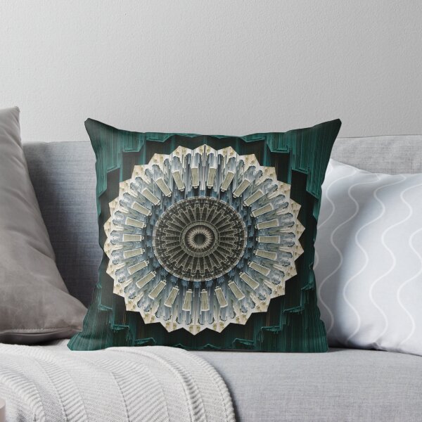 Item preview, RISE - Geometric Abstract Kaleidoscope Pixel Sort Glitch Pattern designed and sold by Liam Warr.