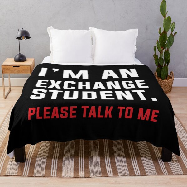Item preview, Im An Exchange Student Please Talk To Me Tshirt Study Student designed and sold by JoDesignLab.