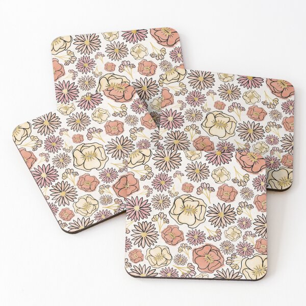 Item preview, Warm Watercolor Floral Pattern designed and sold by NJMoxon.