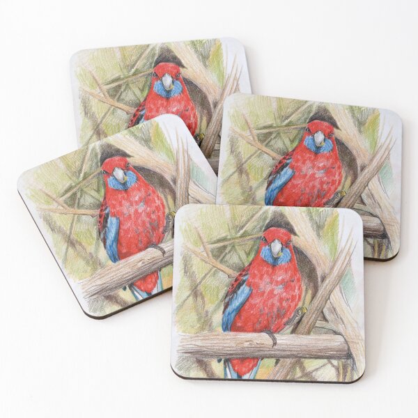 Item preview, Morning Tea: Crimson rosella designed and sold by Aakheperure.