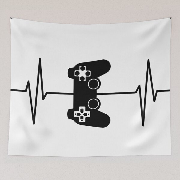 Item preview, Gamer Heartbeat, Gaming Controller Heartbeat, Dark designed and sold by Logic72.
