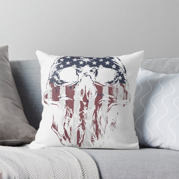 Item preview, Painted American Flag Skull designed and sold by Sneek661.