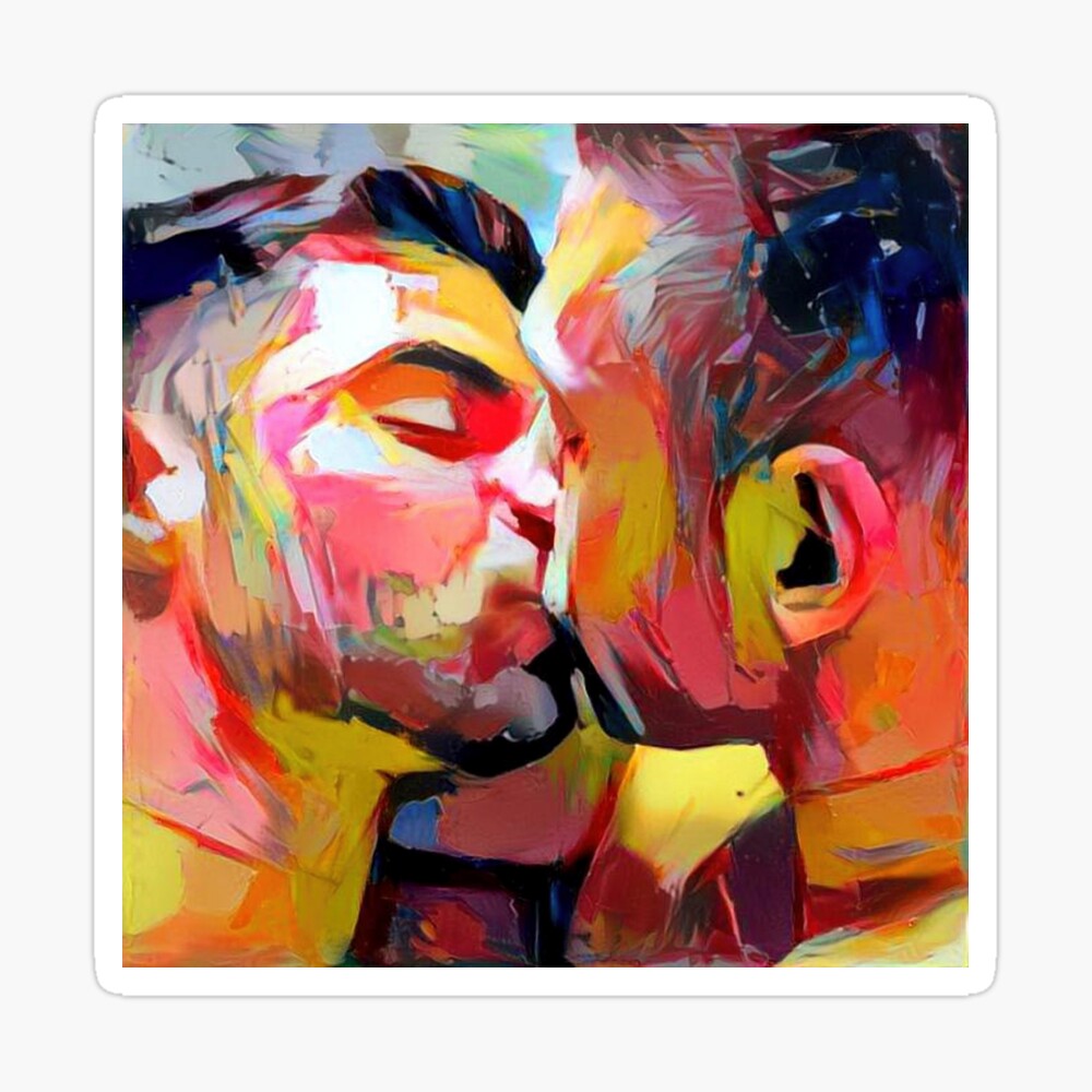 First Kiss Lyrics Gay love | Art Print
