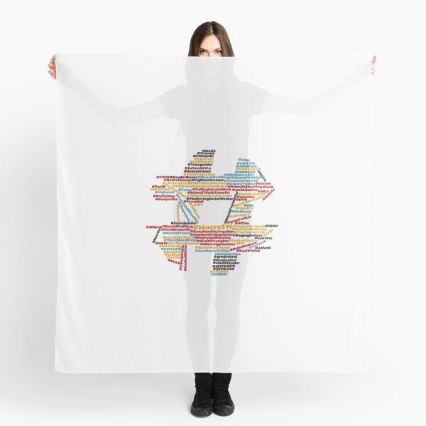 #MacroSW Hashtag Word Cloud Scarf