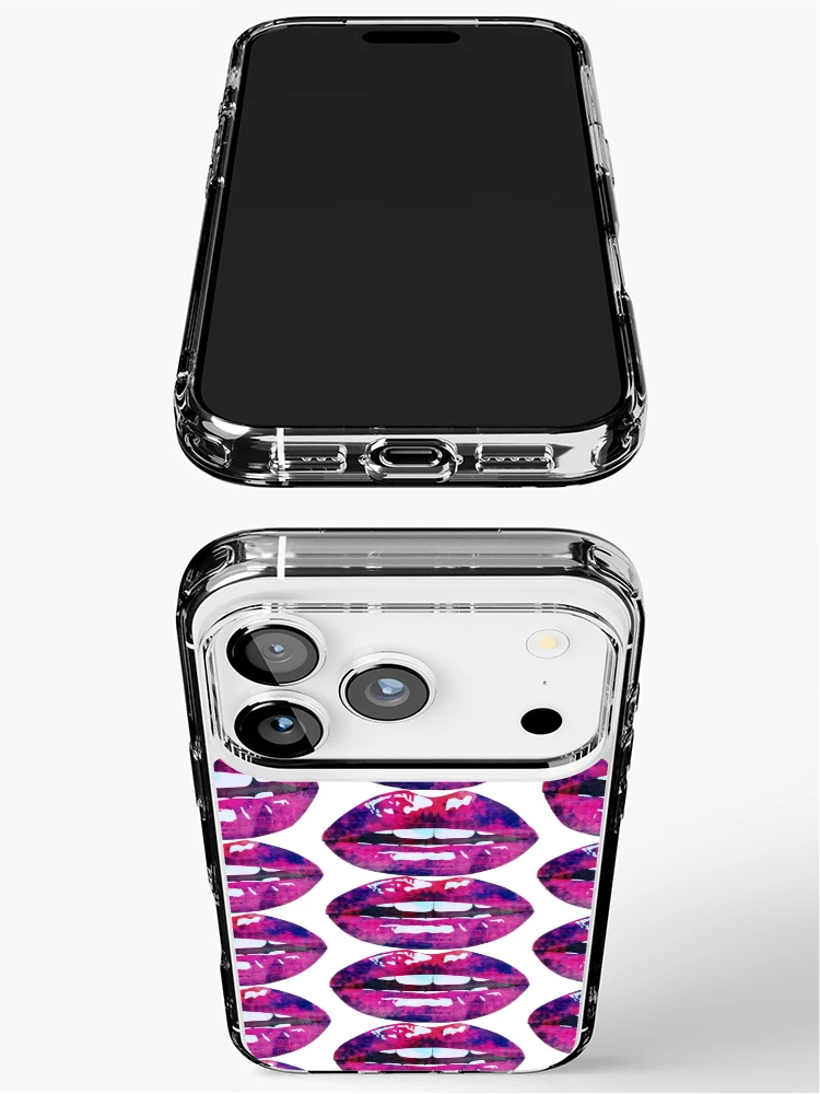 Thumbnail 3 of 5, iPhone Case, Abstract lips pattern designed and sold by StudioNeely.
