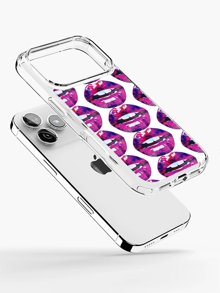 Thumbnail 2 of 5, iPhone Case, Abstract lips pattern designed and sold by StudioNeely.