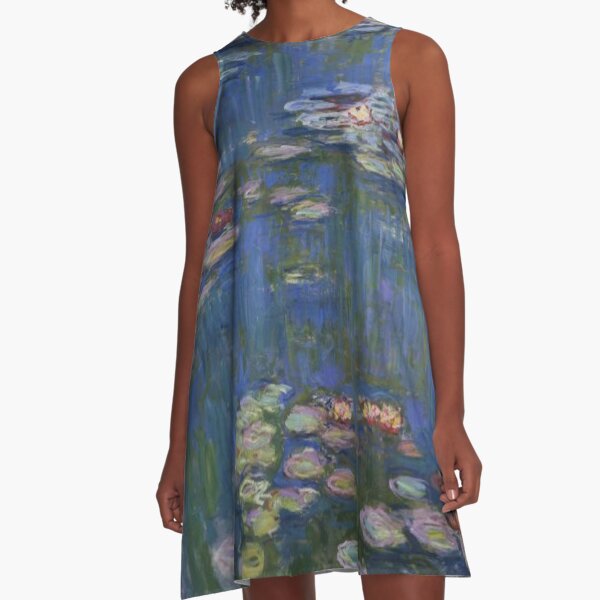 WATER LILIES - CLAUDE MONET  A-Line Dress