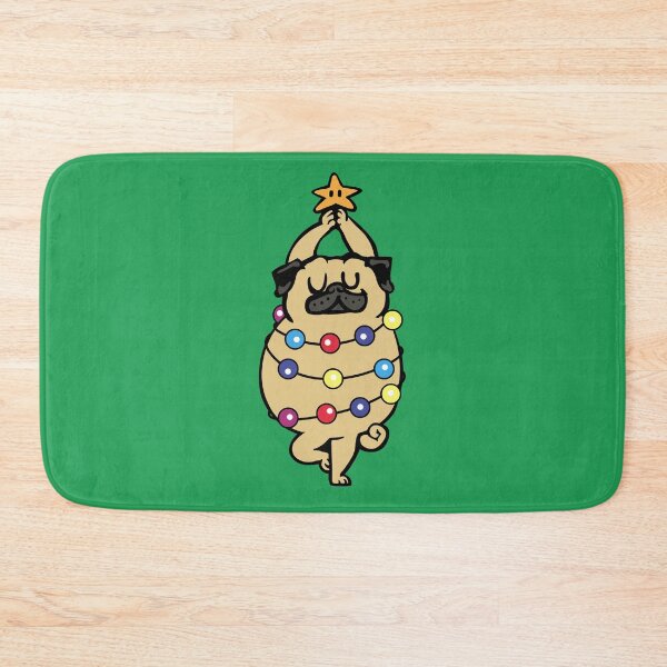 Item preview,  Pug Merry Christmas designed and sold by Huebucket.