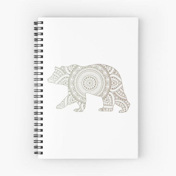 Item preview, Bear Mandala Pattern - Earth tones - Brown to Green Gradient -  designed and sold by randrgiftshop.