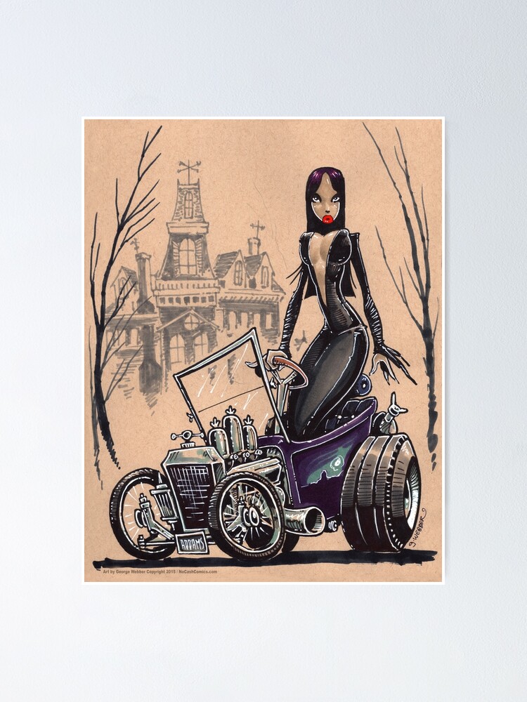 Alternate view of MORTICIA in a T-Bucket Poster